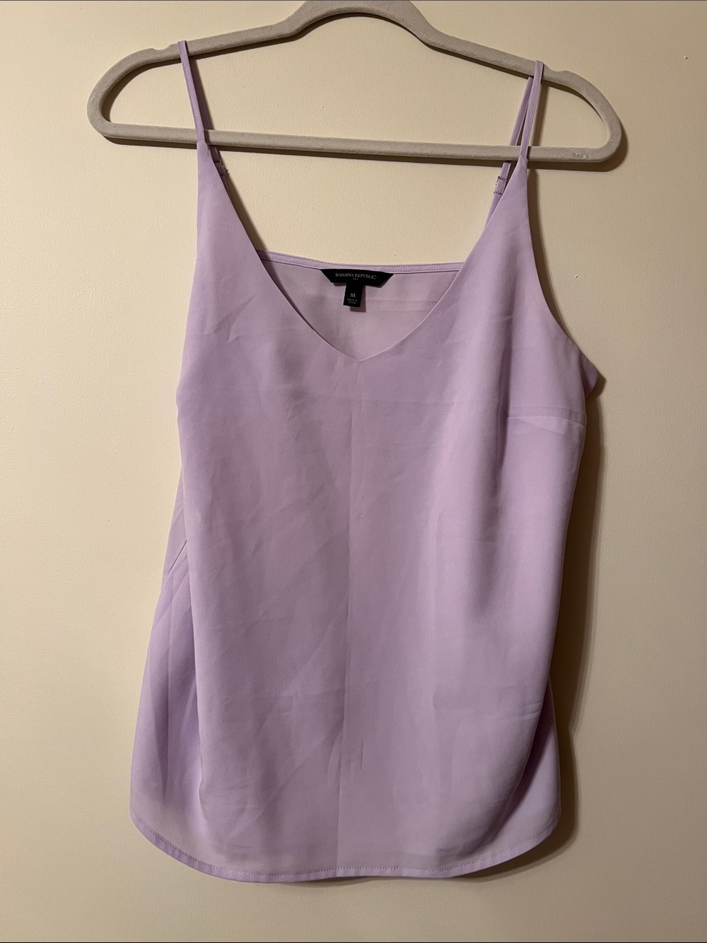 Banana Republic Light Lavender V-Neck Silk-Blend Cami